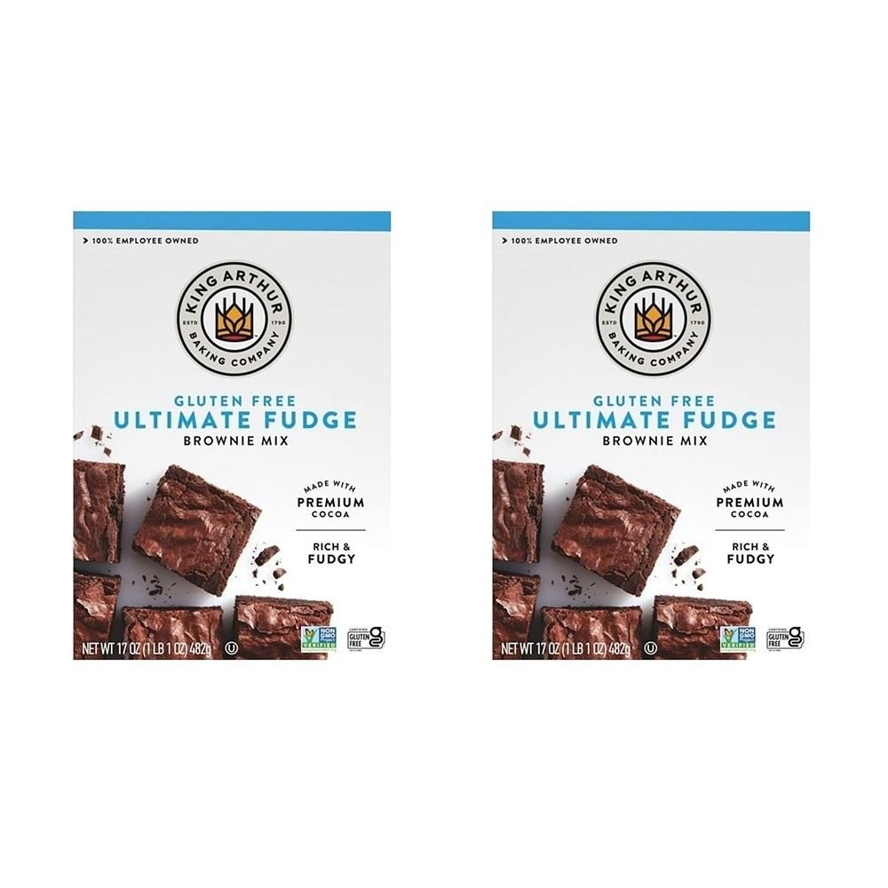 킹아서 [해외] 킹아서 글루텐 프리 브라우니믹스 482g 2팩 얼티메이트 퍼지 King Arthur, Gluten Free Fudge Brownie Mix