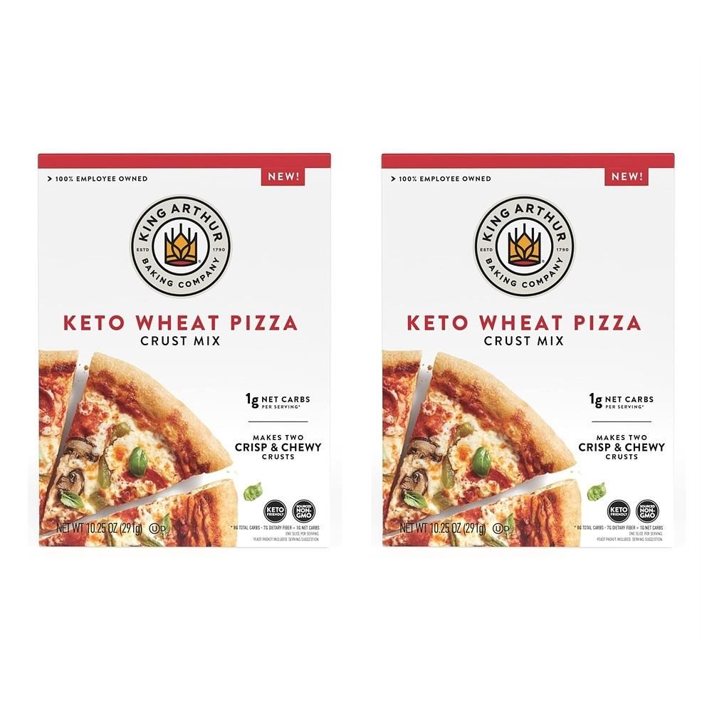 킹아서 [해외] 킹아서 케토 밀피자 크러스트 믹스 291g 2팩 King Arthur Baking Keto Pizza Crust Mix, 1g Net Carbs