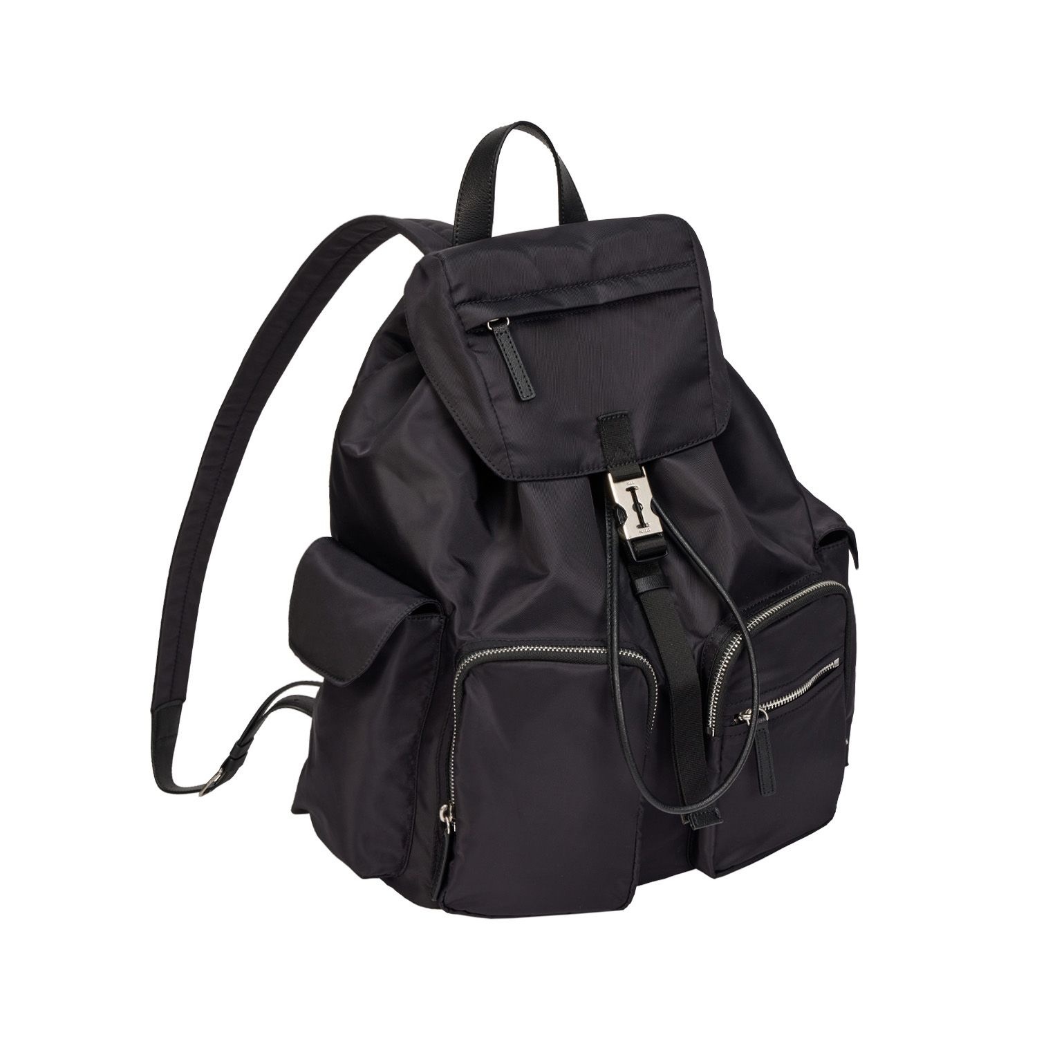 Hey Double Pocket Backpack L (헤이 더블 포켓 백팩 라지) Black[본점]