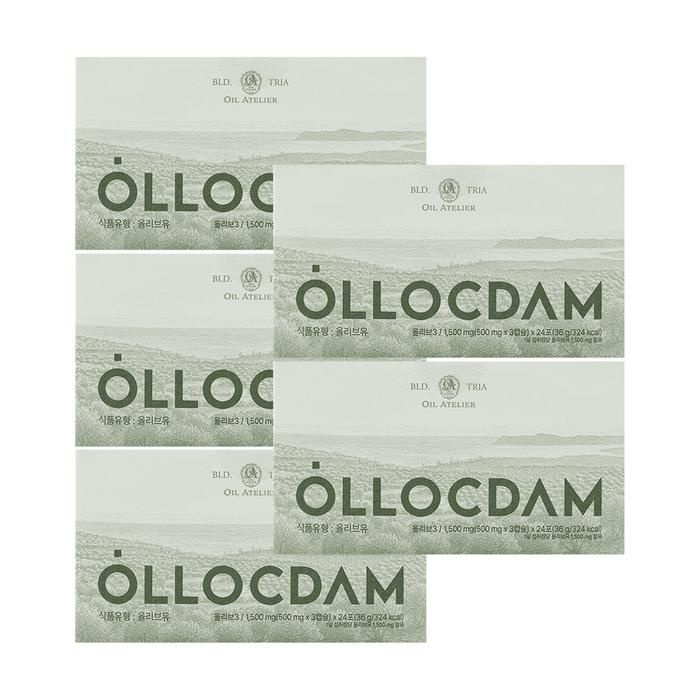 올록담 올리브3 1500mg x 24포 x 5박스