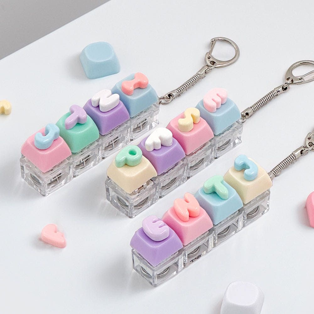 키캡 키링 나만의 LED MBTI 키보드 키링 만들기 (2개)