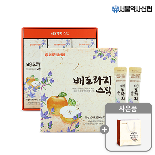 서울약사신협 국내산 배도라지 스틱 30포(쇼핑백포함)