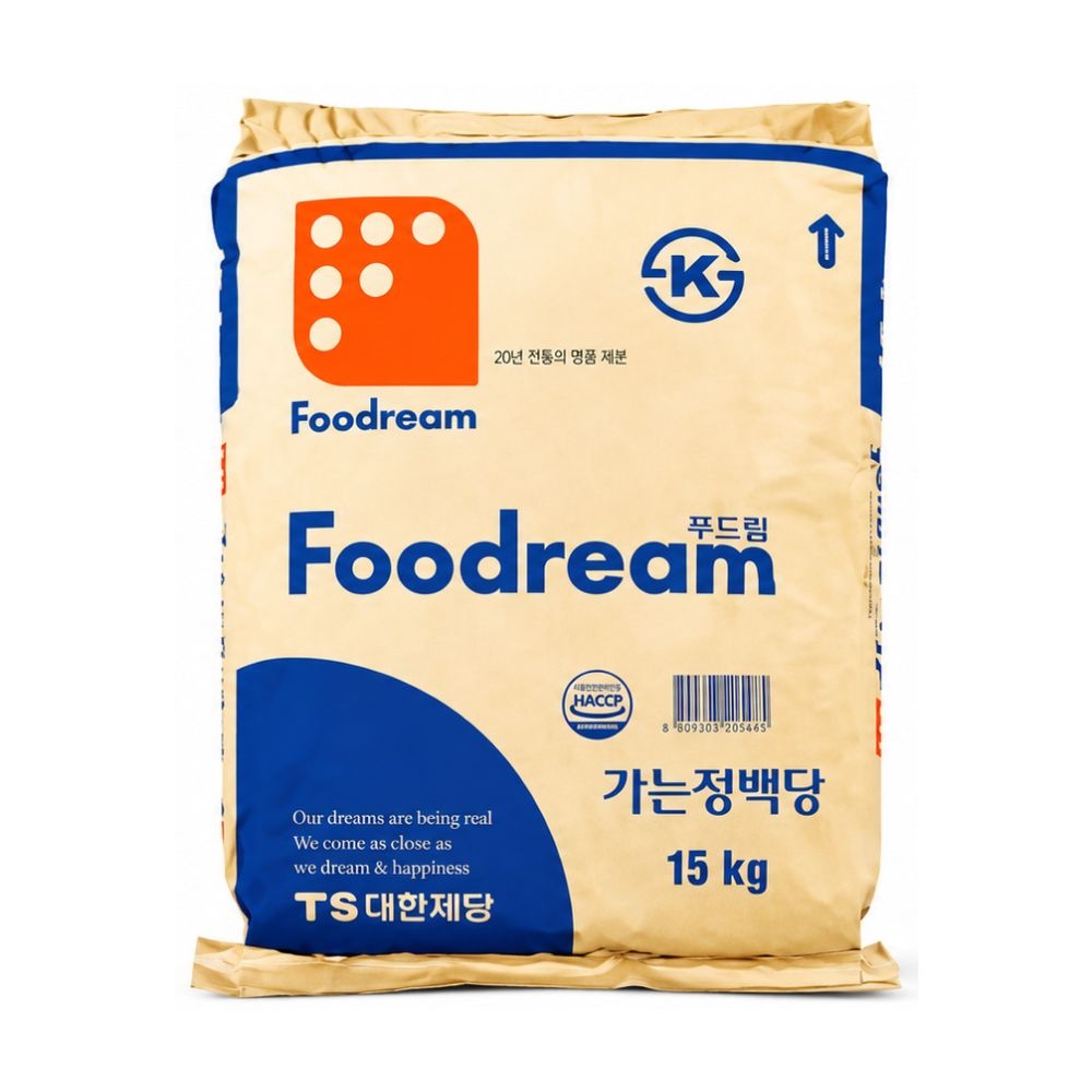 대한제당 푸드림 하얀설탕 15kg 업소용 대용량 흰 백설탕