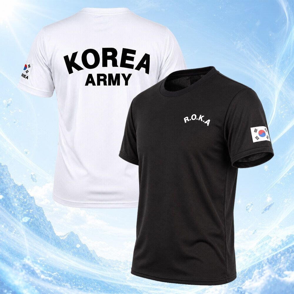 [패션플러스][밀리랩]로카티 ROKA 반팔 KOREAARMY 군인 군대 반티 PX 티셔츠