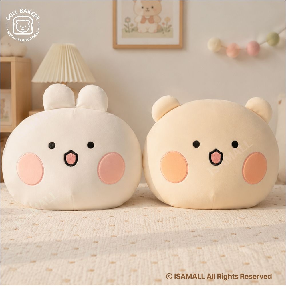곰돌찡 토끼찡 인형 쿠션 30cm 얼굴인형 봉제인형 공식라이선스 정품