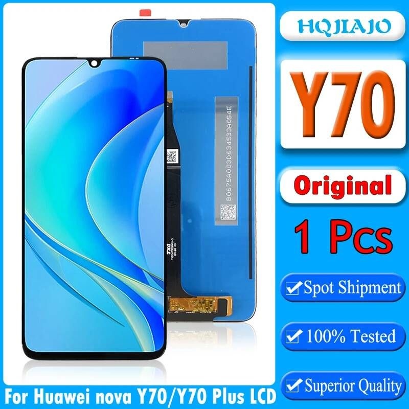 [해외] Huawei-Nova Y70 용 6.75 오리지널 LCD 디스플레이 터치 스크린 디지타이저 어셈블리 노바 플러스 MGA-LX9 교체 수리