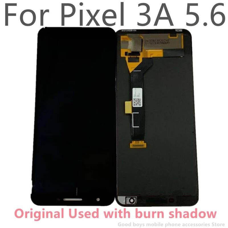 [해외] 스마트폰 액정 교체 부품 오리지널 5.6 인치 AMOLED 구글 픽셀 3A LCD 디스플레이 터치 디지타이저 화면 OLED 교체용 번