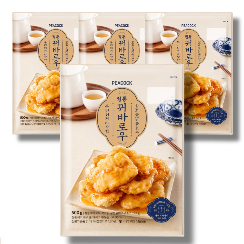피코크 정통 꿔바로우 4팩 (500gx4팩)
