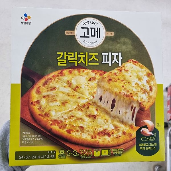 CJ 고메 갈릭치즈 피자 325g