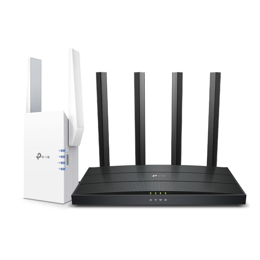 티피링크 티피링크 Wi-Fi 6 기가 와이파이 AX1500 공유기 + 확장기 Set Archer AX17 RE505X 듀얼밴드 이지메시