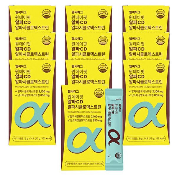 [하프클럽]원데이핏 알파CD 알파시클로덱스트린 10박스(140포)
