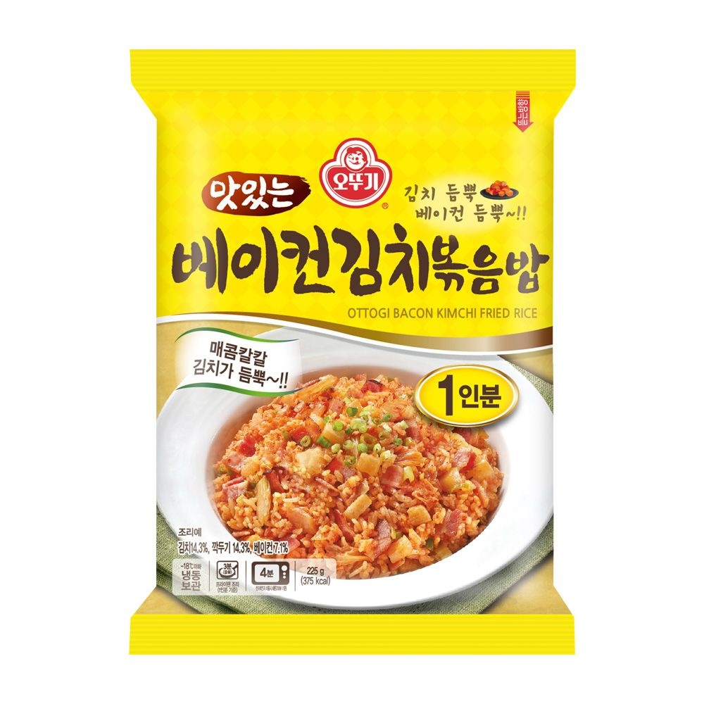 오뚜기 오뚜기 맛있는 베이컨김치볶음밥 225g