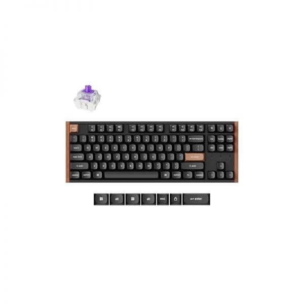 Keychron [해외] Keychron 키크론 K8 HE TKL 홀 효과 무선 기계식 키보드 마그네틱 핫스왑 스위치 래피드 트리거 QMK VIA RGB 2.4GHz 블루투