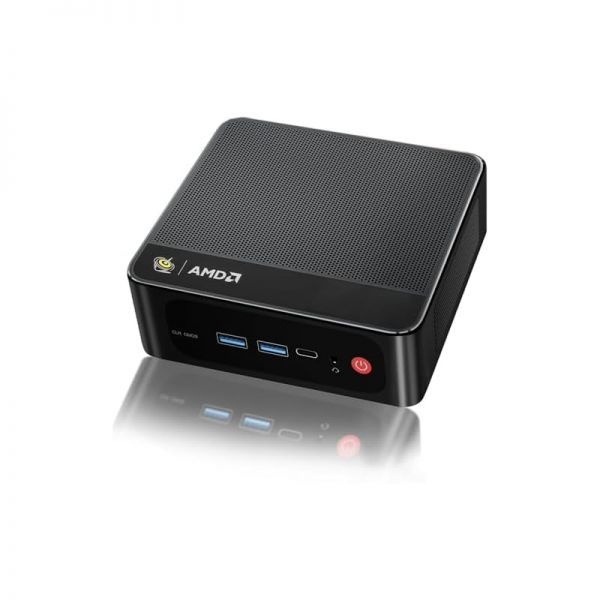 Beelink [해외] Beelink 비링크 SER5 미니 PC AMD Ryzen 5 5500U 6C 12T 최대 4.0GHz 컴퓨터 16GB DDR4 RAM 500GB M.2 2280 SSD 그래픽 7코어 1800MHz 4K 트리