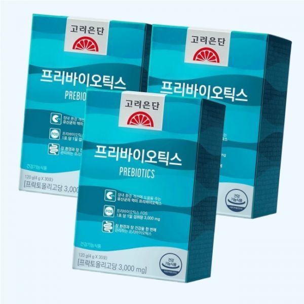 [오늘출발] 고려은단 프리바이오틱스 유산균먹이 프락토올리고당 FOS 30포 3개 4917521