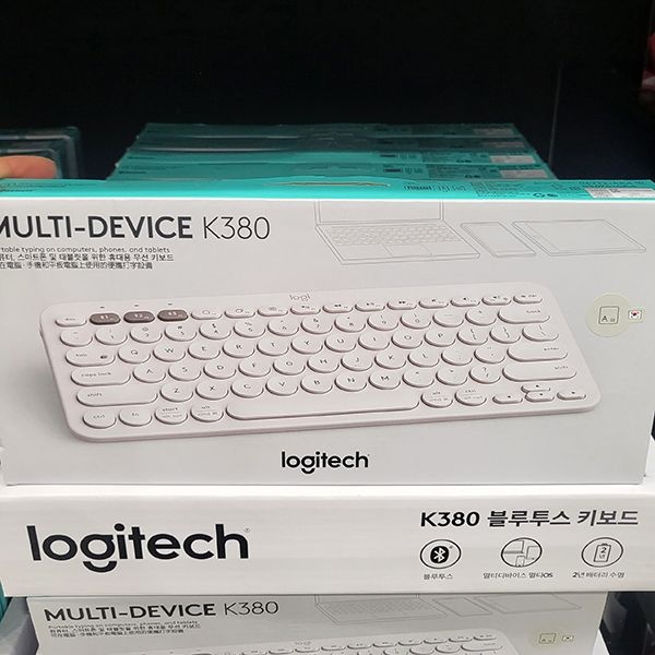 LOGITECH 블루투스 키보드 K380 화이트