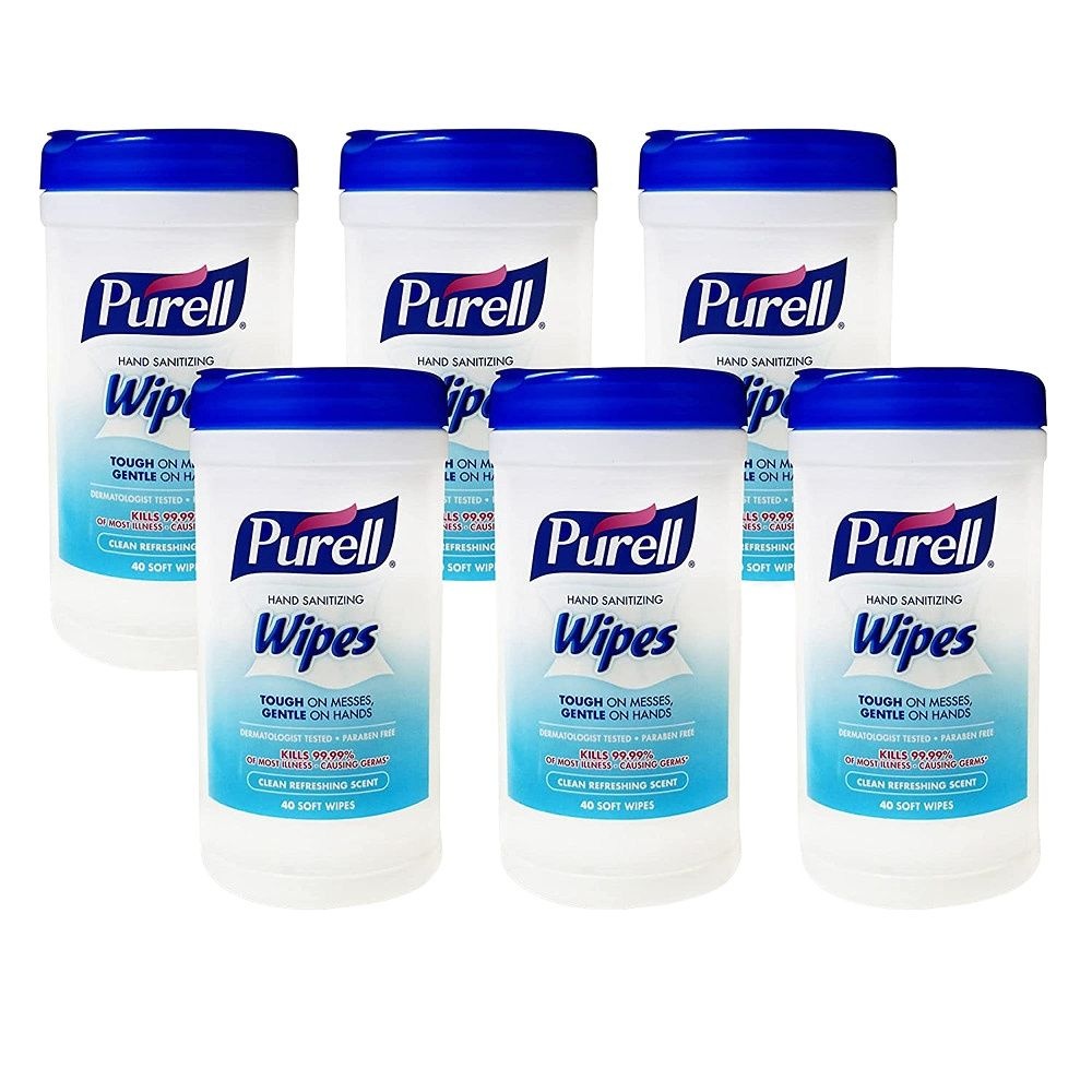 퓨렐 Purell 미국 퓨렐 물티슈 와이프 다목적 멀티 세정제 손세정 클린 40개입 6팩