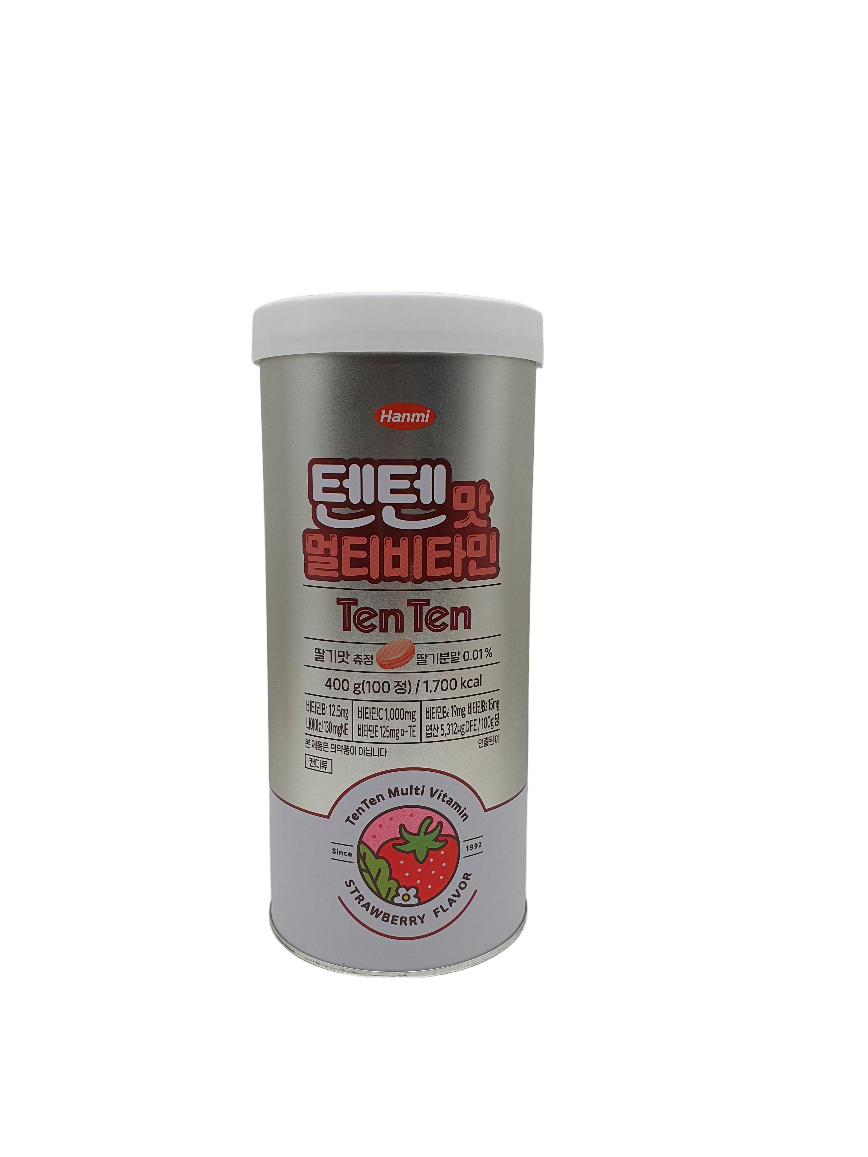 (주)안신 한미 텐텐맛 멀티비타민 100정 / 딸기맛 츄정