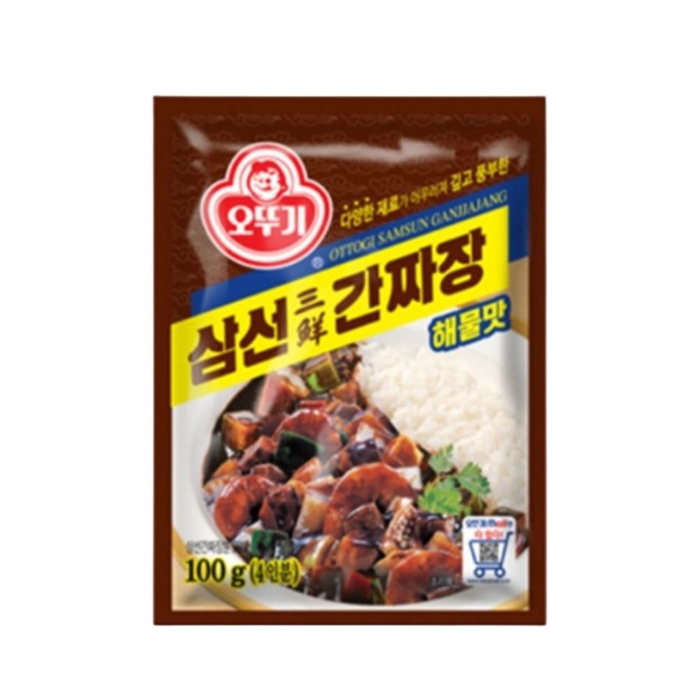 루리점빵협력사 무아점빵 전자렌지요리 자취간편식 덮밥요리 오뚜기 삼선간짜장 가루 해물맛 100g 10개