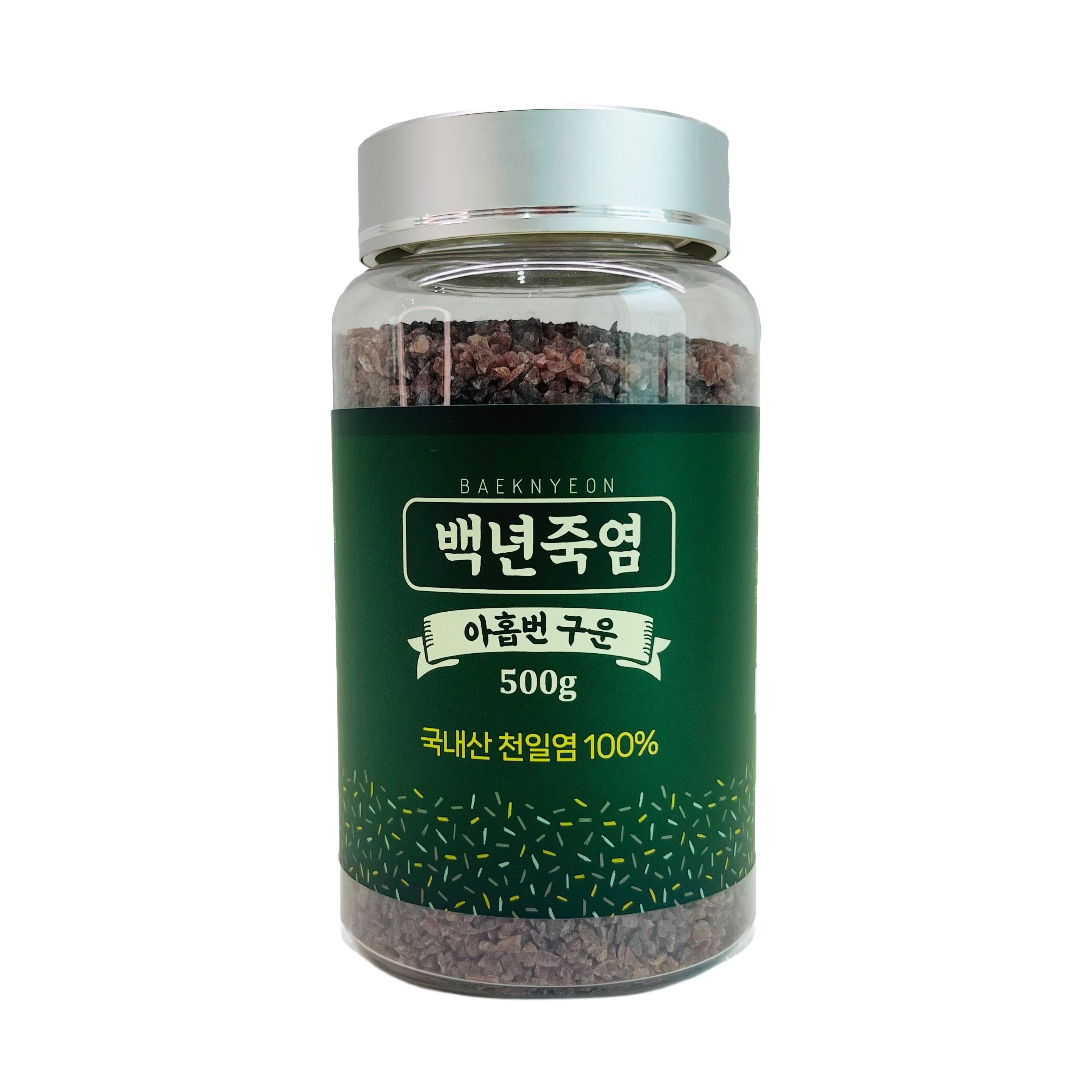 백년담다 백년죽염 아홉번구운 9회자죽염 알갱이 500g