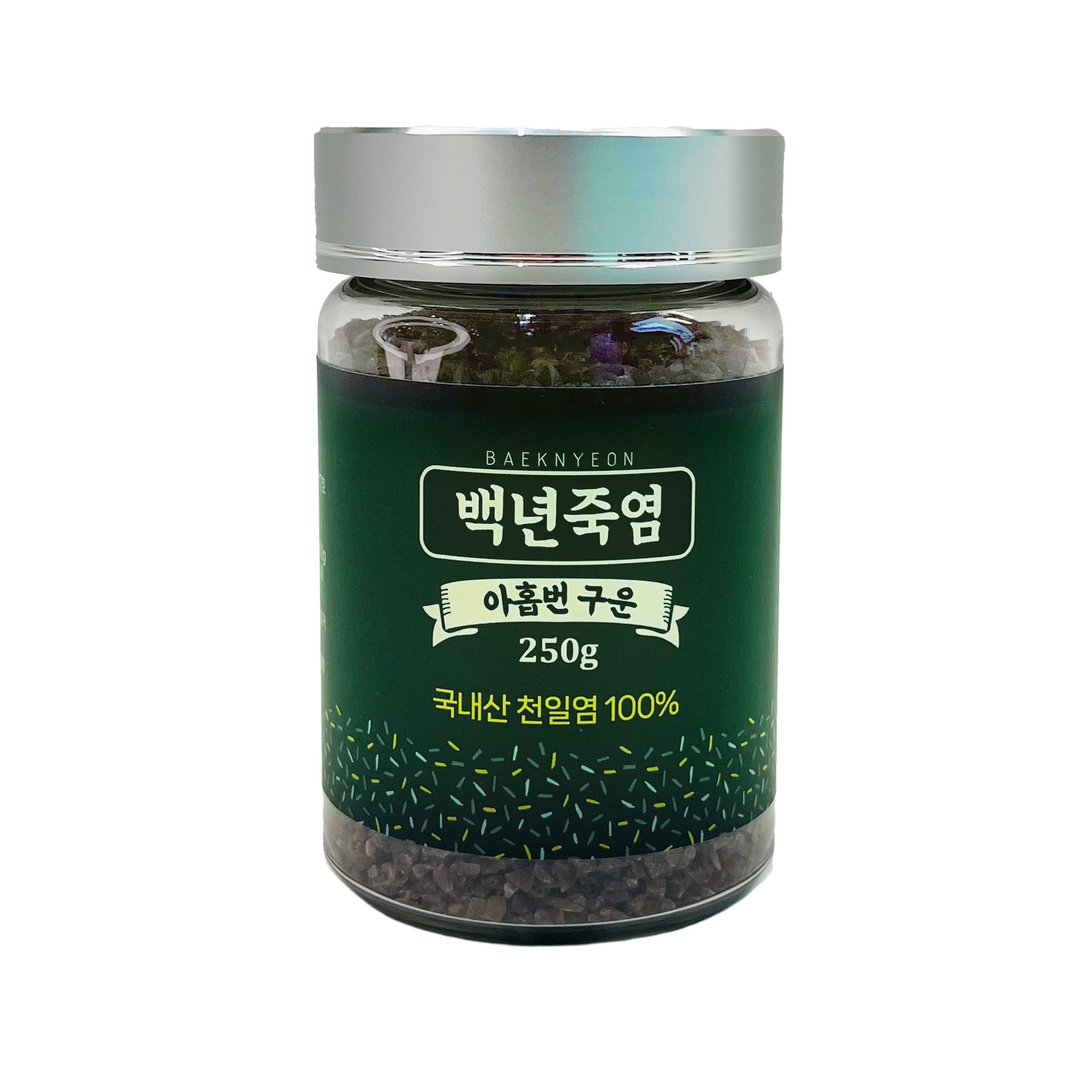 백년담다 백년죽염 아홉번구운 9회자죽염 알갱이 250g