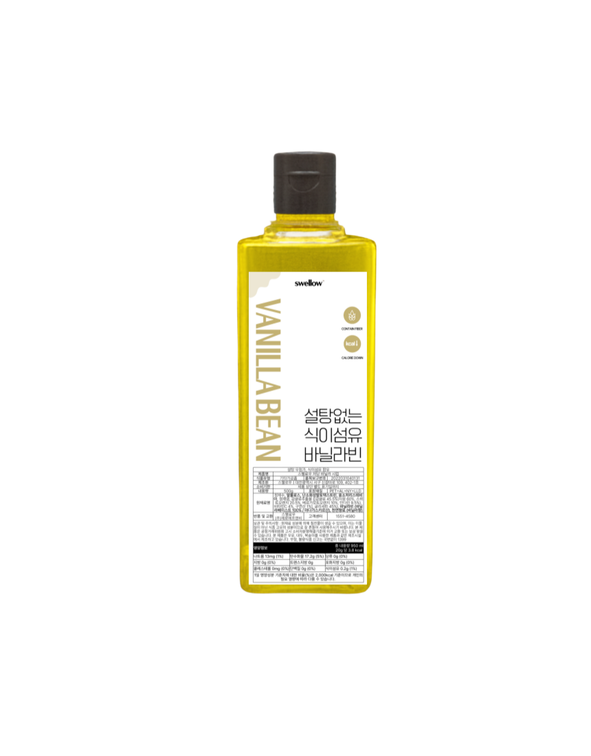 스웰로우 저당 바닐라빈 카페 시럽 저칼로리 식이섬유 알룰로스 500ml