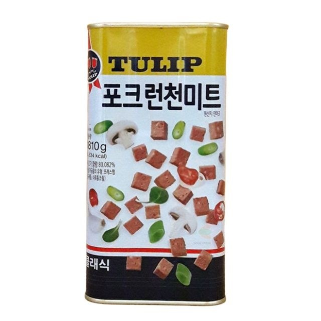 튤립 포크 런천미트 1.81kg 부대찌개햄 두부김치찌개 김밥 런천미트강정