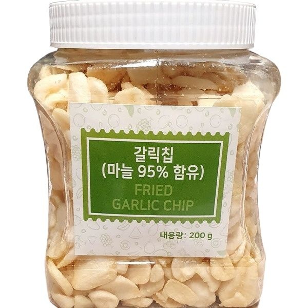 후레이크 갈릭칩 튀긴마늘 마른안주 튀긴 마늘 푸드야 200g 슬라이스 업소