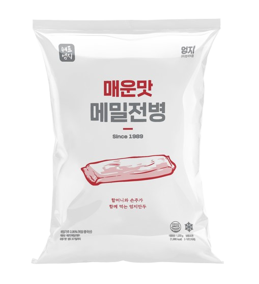 엄지식품 엄지 매운맛 메밀전병 1.2kg / 만두 김치전병
