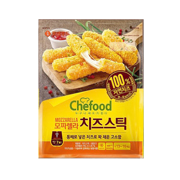 [롯데푸드]치즈스틱 800g 롯데 쉐푸드 모짜렐라치즈스틱 / 롯데리아