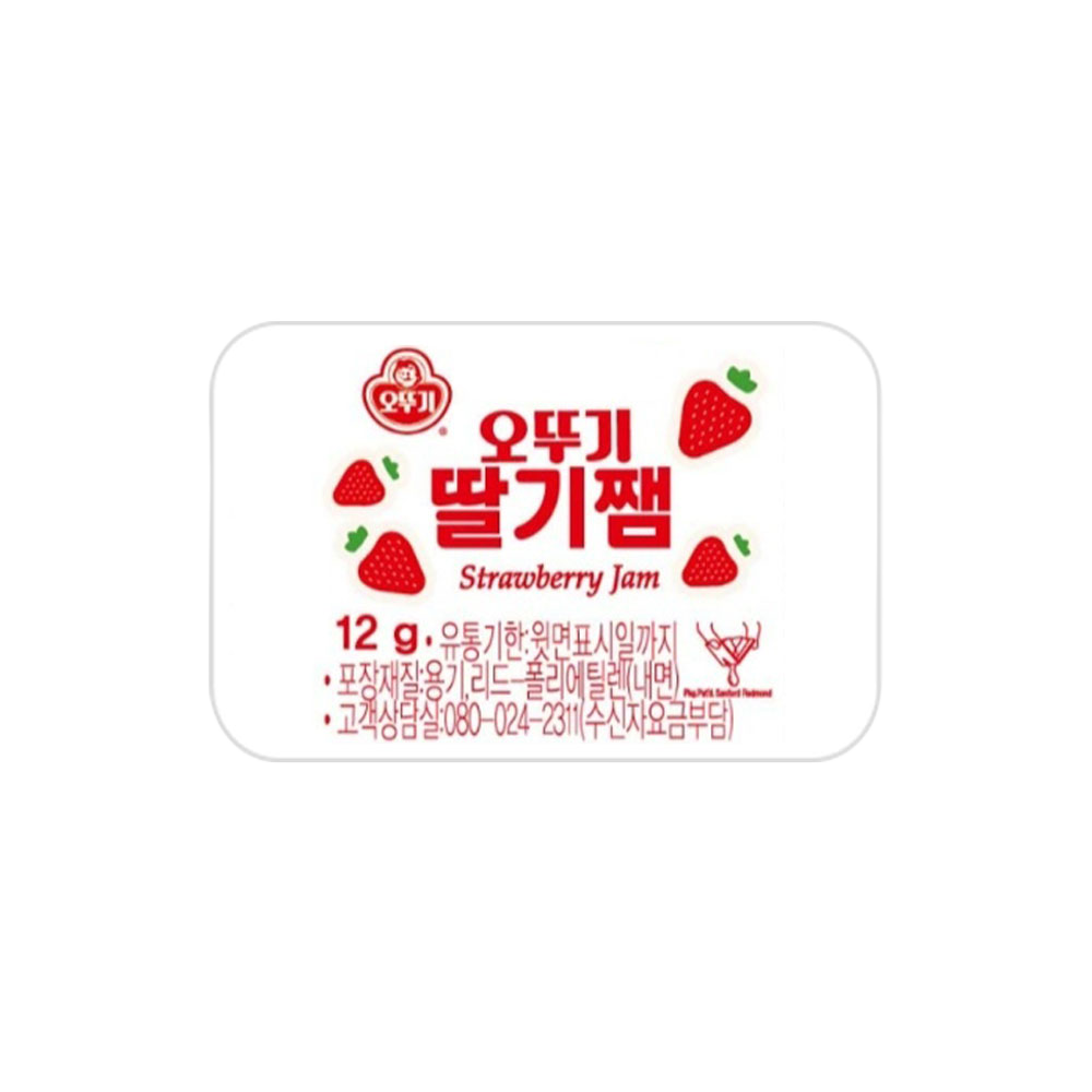 오뚜기 딸기쨈 일회용 디스펜팩 12g x 200개