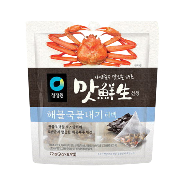 청정원 맛선생 해물 국물내기 티백 72g X 3개