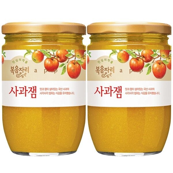 복음자리 사과잼 620g 6개 대용량