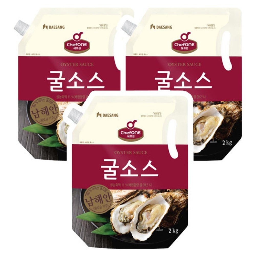 쉐프원 굴소스 스파우트 2kg x 3개