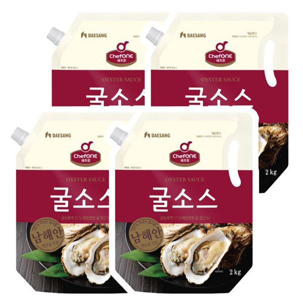 쉐프원 굴소스 스파우트 2kg x 4개