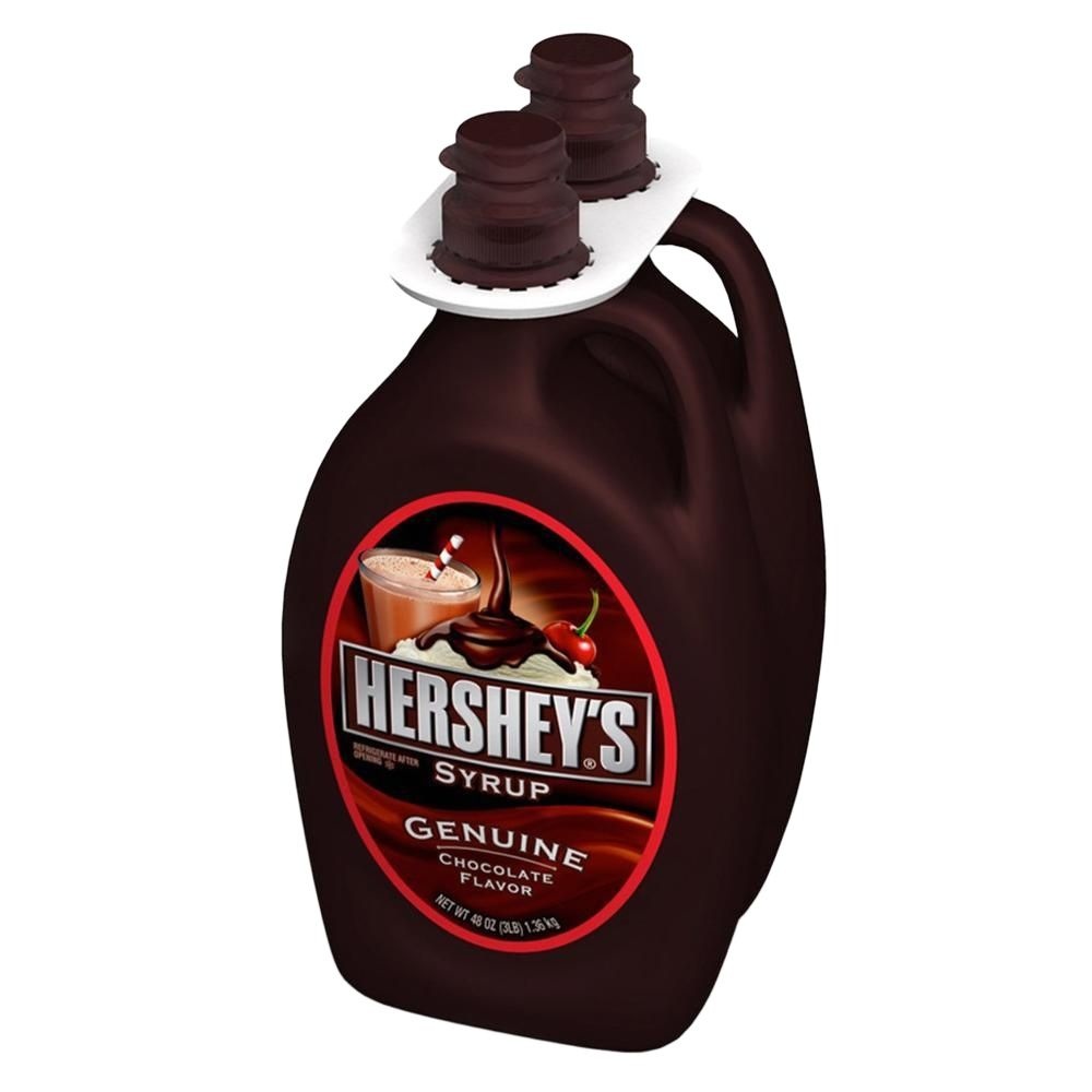 허쉬 Hersheys 허쉬 시럽 제뉴인 초콜렛 맛 1.36kg 2개입 1 팩