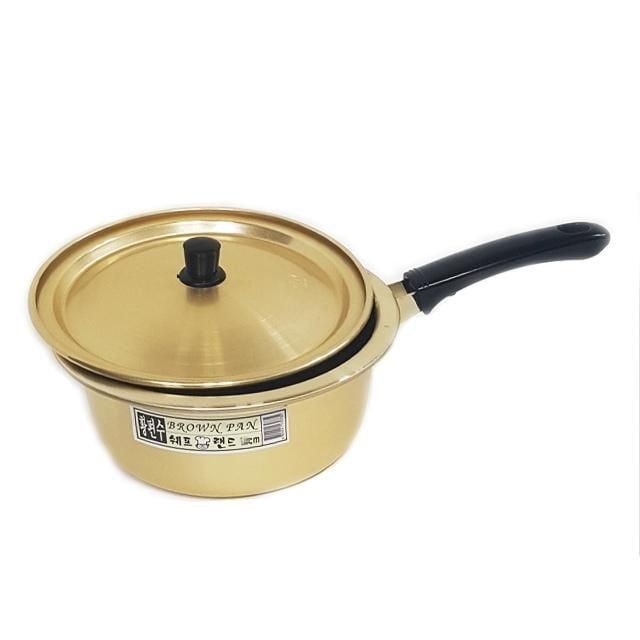 알루미늄 황냄비 20cm 편수 양은냄비