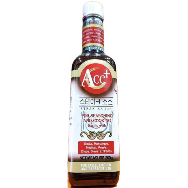 스테이크소스(ACE 260g)/가정용/식당용/진한/맛있는/소스/스테이크/고기용/돈까스/데리야끼/바베큐/행버거
