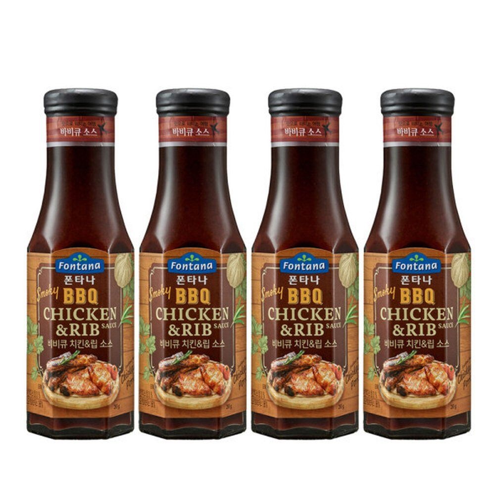 폰타나 스모키 바비큐 치킨립소스 285g 4개