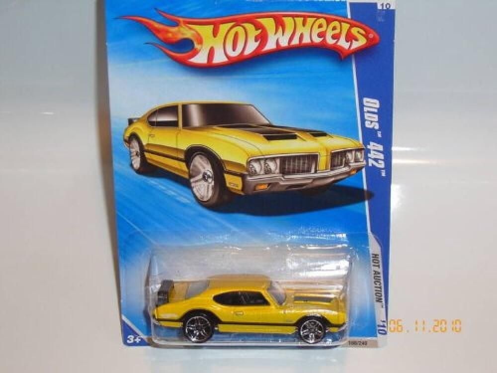 마텔 [해외] Hot Wheels Auction Olds 442 옐로우 #168/240 [호환]