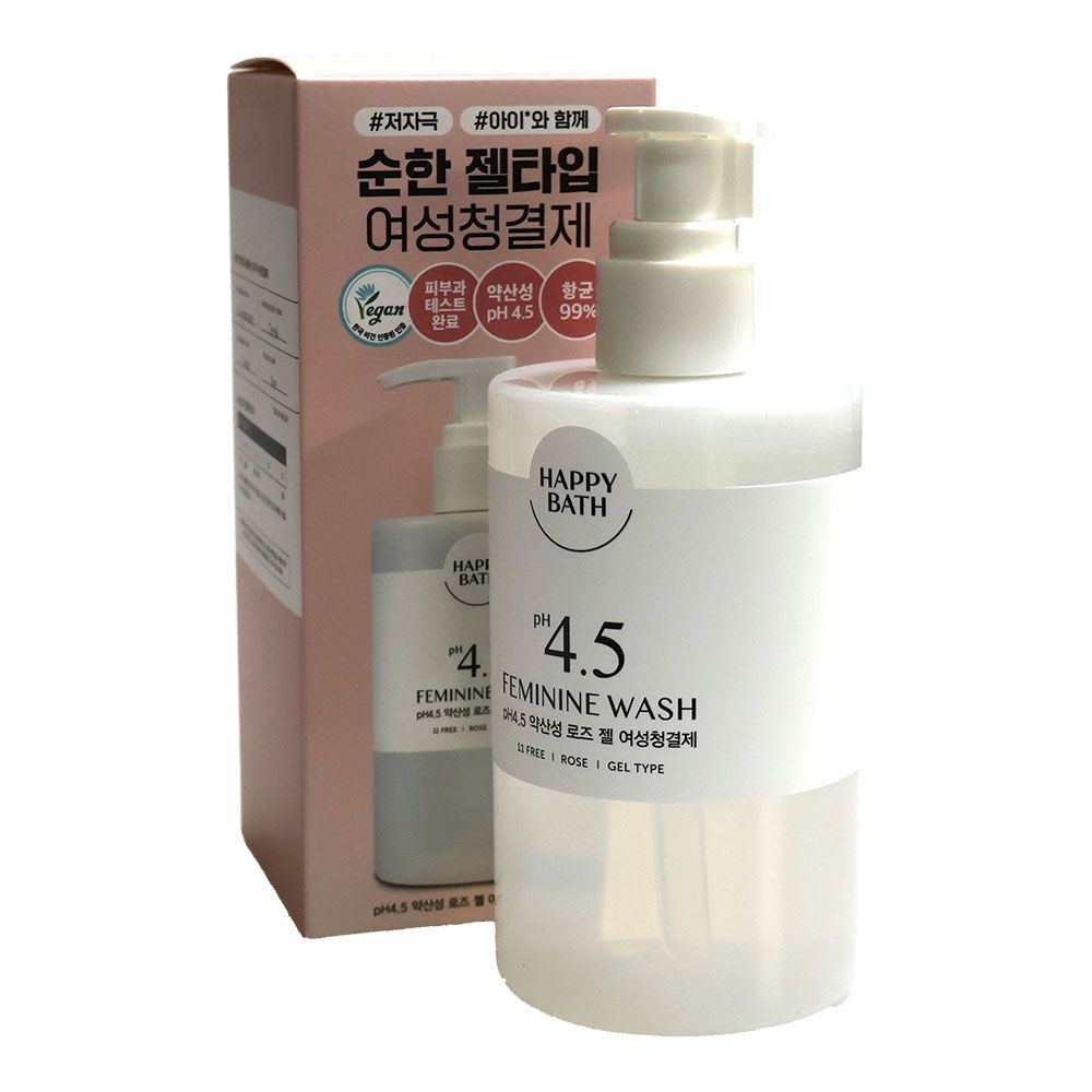 해피바스 PH 4.5 약산성 로즈 젤 여성청결제 300ml