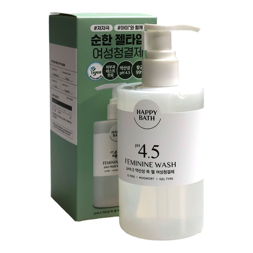 해피바스 PH 4.5 약산성 쑥 젤 여성청결제 300ml