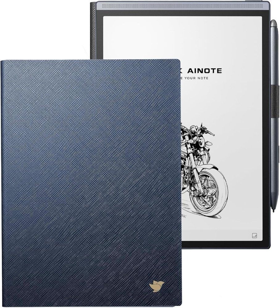 [해외] iFLYTEK 8.2  AINOTE Air 2 필기 E-잉크 태블릿용 파란색 보호 폴리오 케이스(블루 케이스)