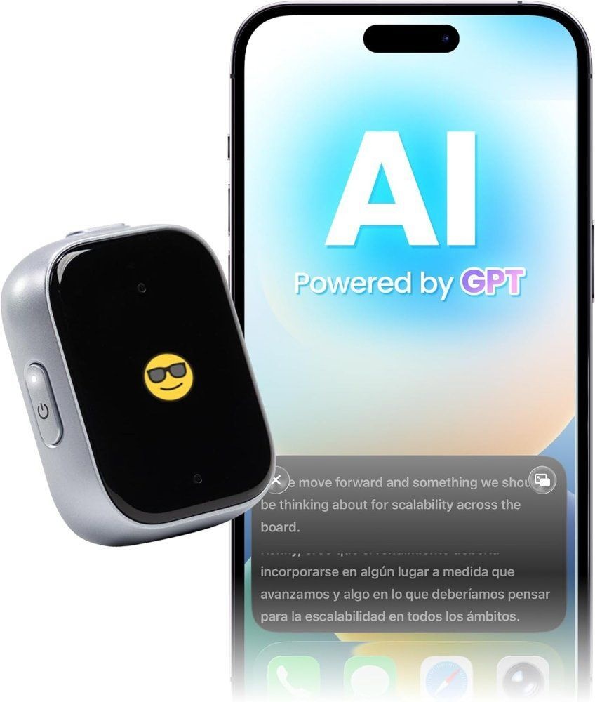 [해외] iFLYTEK P1 웨어러블 AI 음성 녹음기 및 회의용 메모 작성기