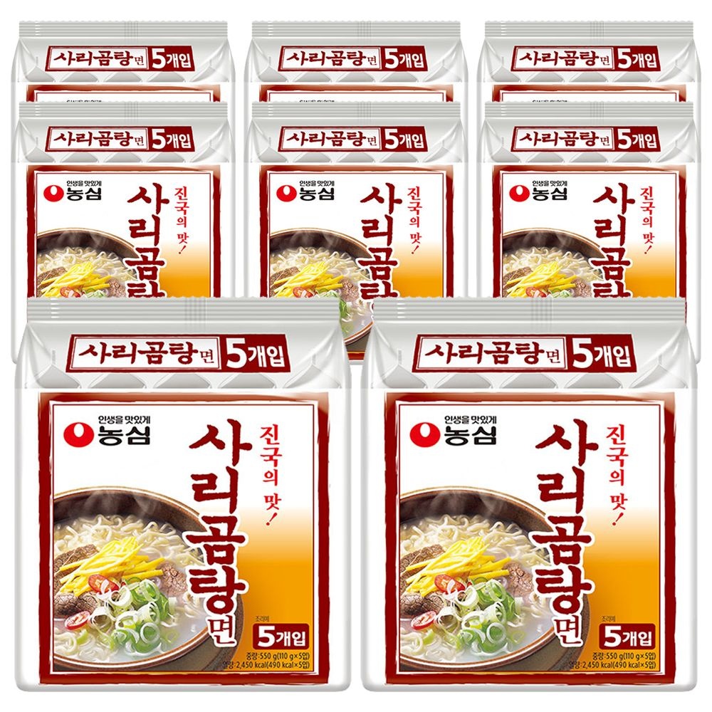 농심 사리곰탕면 멀티 110g 40개