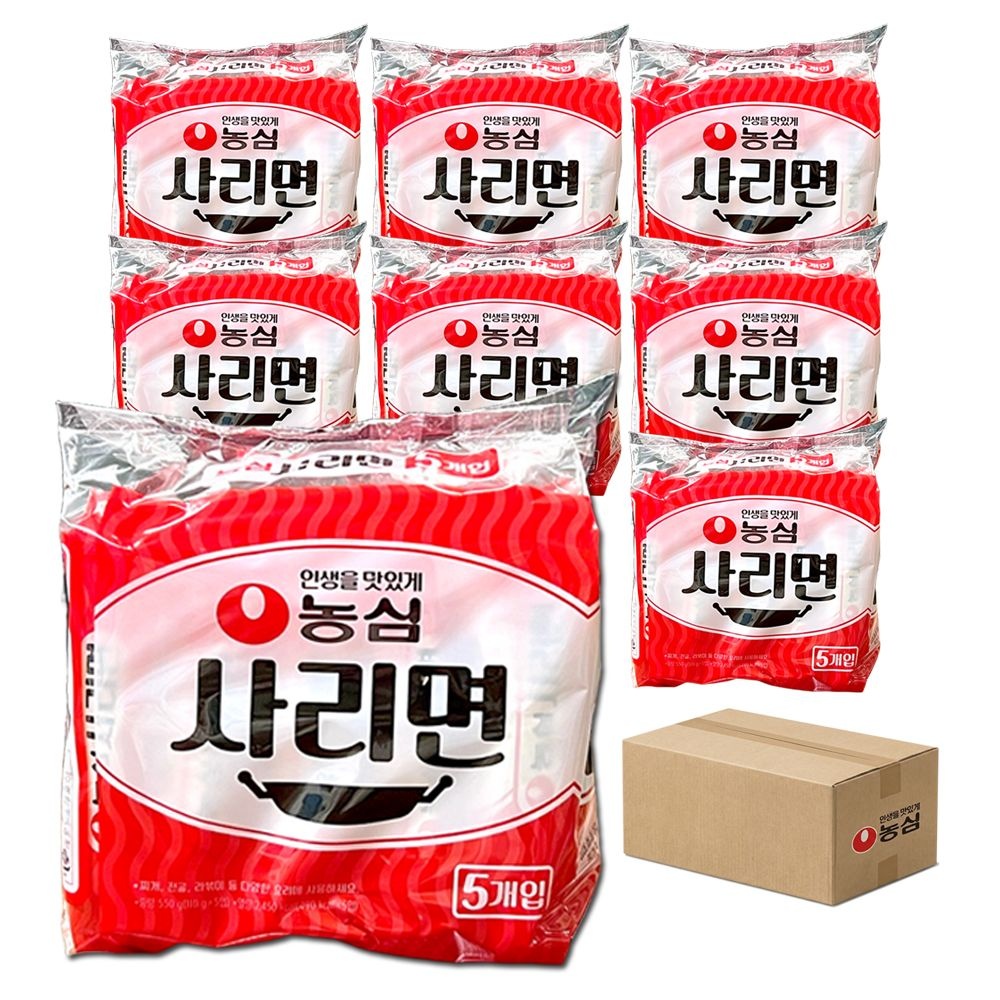 농심 사리면 110g 40봉 1박스 (라면사리 40개)