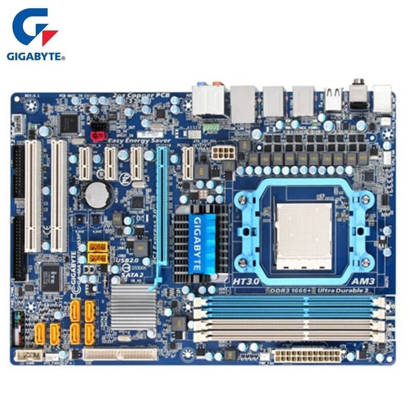 UnKnown [해외] 마더보드 메인보드 AMD 770 DDR3 USB2.0 16G 소켓 AM3 MA770T UD3P 데스크탑 메인 보드 시스템 용 기가바이트 GA-MA770T-UD3P 마