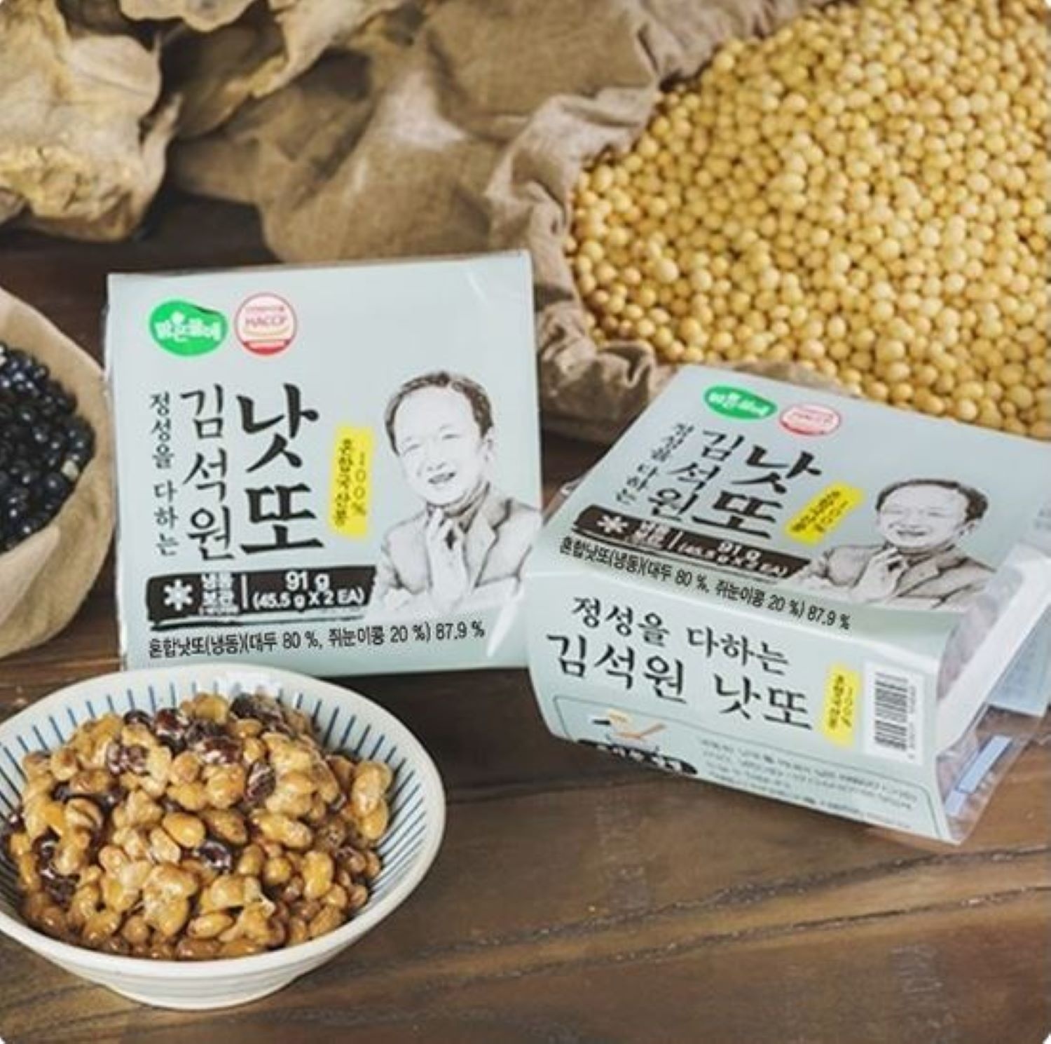 [맑은물에] 국산콩 김석원 혼합 믹스낫또 45.5gx40팩
