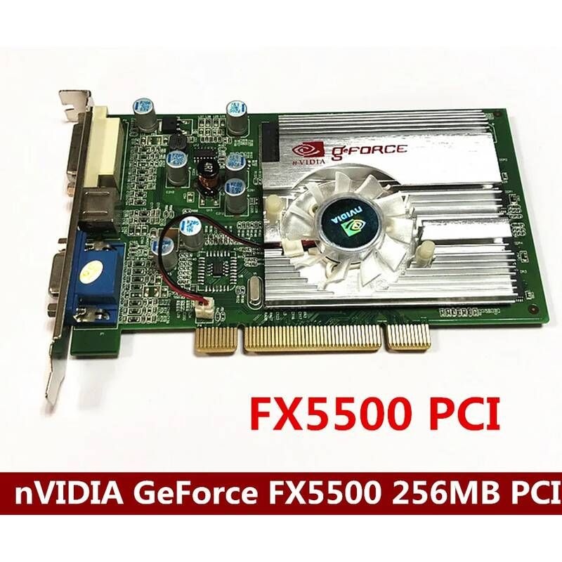 [해외] nVidia Geforce FX5500 256MB 128bit DDR VGA/DVI PCI 비디오 카드 그래픽 VGA