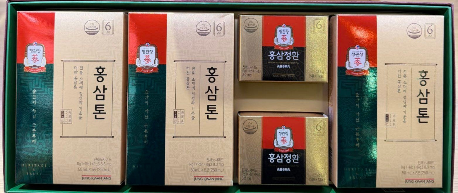 정관장 다보록 감사 청편 선물세트 (홍삼톤 15포, 홍삼정환24포)